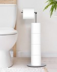 Toilet Paper Holder Stand  Free Standing Toilet Paper Roll Holder With Reserve