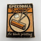 Vintage Speedball Brayer No 49 4 Inch Rubber Roller Block Printing Hunt Pen Co