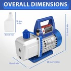 4 Cfm Ac Vacuum Pump 1 3 Hp Single Stage Hvac Refrigeration R134a R22 R12 R502