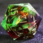 9 Polyhedral Resin Dice Sets D d Trinity Holographic Scorch For Rpg