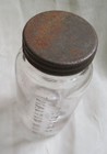 Early 1898 Horlick s Malted Milk Glass Sample Bottle W lid