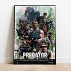Predator Movie Poster Classic Action Film Wall Art Print Gift For Fans 24x36