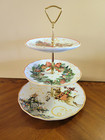 Williams Sonoma Twas The Night Before Christmas 3 Plates Tier Stand Server