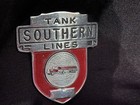 Vintage Metal Tanker Hat Badge    southern Lines    Tanker Truck Trucker Memorabilia