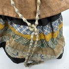 Native American Vintage Seminole Patchwork Doll Quilted   Dress Beads 9 5    H 