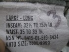Acu Pants trousers Large Long Usgi Digital Camo Cotton nylon Ripstop Army Combat