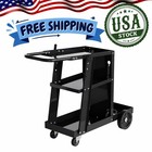 Heavy-duty 3-tier Welding Cart  400 Lbs Capacity Steel Mobile Welder Cart