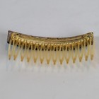 Vintage Usa Made Abalone Shell Hair Comb Paua Shell Inlay Boho Coastal Hair Acce