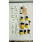 Vintage Hanovia Overglazes Luster   Med-mar Metals Ceramic Paint Lot Gold Silver