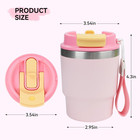 12oz Coffee Tumbler  Stainless Steel Vacuum Travel Coffee Mug  Leak Proof Double