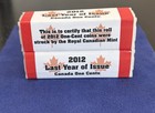 Lot Of 2 Rolls 2012 Last Year Of Issue Canada One Cents In Ogp - 100 Coins