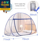 Portable Pop-up Mosquito Net Tent For Bed Baby Adults Trip  L79 X W71 X H59 Inch