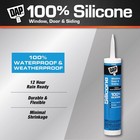 Dap 8641 Clear Indoor outdoor Waterproof Silicone Sealant 9 8 Oz   pack Of 12 