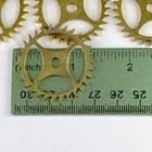 5 Clock Escape Wheels Gears Watch Part Steampunk Watchmaker Lot Repair Gold 35mm