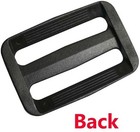 1 5  Black Plastic Tri-glide Slides Smooth Adjustable Webbing Slider Buckle Pack