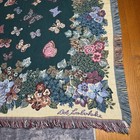 Vintage Butterfly Tapestry Blanket Afghan Throw Bob Timberlake Usa Made 50   x70   