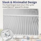 Howeall Steel Return Air Filter Grille 30 w X 12 h 30x12 30 X 12