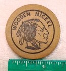 Vintage Wooden Nickel Georges Woodshop Pittsburgh Pa Souvenir Token Idian Head