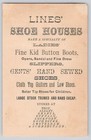 Lines Boots   Shoes Trunks   Babs Albany Ny Victorian Trade Card Owl Hunter