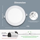 15pack 6inch Led Ceiling Lights Ultra-thin Recessed Retrofits Kit 6000k Daylight