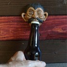 Pepe Four-eyed Cast Iron Wall Mounted Bottle Opener  3 75  X 3 75  