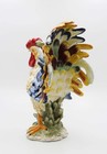 Sscg31980 15 75 Inch Porcelain Painted Colorful Rooster Bird Figurine Statue Blu