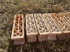 Vintage Ceramic Dearborn  Space Room Heater Grates Set Lot Of 8