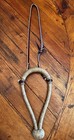 Beautiful Jimmy Flores Handmade Short Swelled Nose 5 8  Rawhide Bosal   Hanger