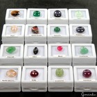 Huge Mixed Lot 16 Genuine Semi-precious Loose Gemstones Jeweler Collection Grade