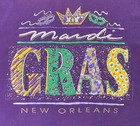 Vintage Mardi Gras New Orleans T Shirt Men s Large Single Stitch Made In Usa Tee