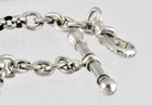 Antique Victorian Sterling Silver Albertina Pocket Watch Chain - Original   Mint