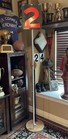 Vintage 1970   s Era Metal Football Down Marker  7 1 2 Feet Tall With Spike Bottom
