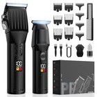 Cordless Hair Clippers For Men Beard Trimmers Kit With Led Display