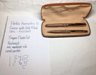 Parker 51 Cocoa Set With Gold Caps In Excellent Condition Boxed Restored
