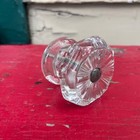 Vintage Antique Glass Drawer Knob Pull Decorative Cut  Clear Diameter 2 2 