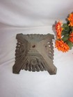Antique Vintage Cast Metal Ornate Footed Lamp Base 9  Wide