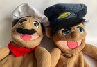 Melissa   Doug Lot Of 2 Puppets Police Officer   Chef No Outfit - No Stick