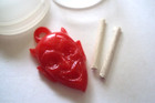Vtg Gumball Charm Cracker Jack Hk  smokey Devil  Smoking Satan Vending Prize Toy