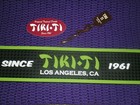 Lime Green Tiki Ti Bar Mat   Swizzle Stick  Red Oval Sticker First Ever  Mai Tai