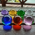 20-60mm Natural Multicolor Glass Crystal Sphere Large Crystal Ball Healing Stone