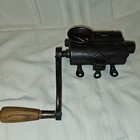 Antique Primitive Heavy Iron Meat Grinder - Patented March 15  1859 - As-is