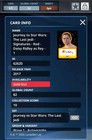 82cc Rey Signature Red The Last Jedi 2017 Epic Topps Star Wars Card Trader