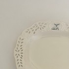 Vaillancourt Classical Christmas 11  Pierced Reindeer Platter Plate England Deer