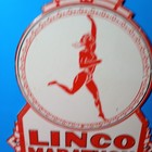 Vintage Linco Marathon Products Oil And Gas Porcelain Enamel Metal Sign 9  X 7 