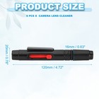 Camera Dusting Brush  Multifunction Cleaning Brush Lens Cleaning Pen 9 Pcs Red