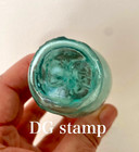 Antique Japanese Glass Fishing Float     Rare Deformed Cylinder  Marked  d g 