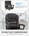 Big And Tall 500lbs Wide Seat Ergonomic Desk Office Chair W  Lumbar Support Arms