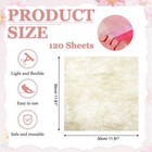 11 8 Inches Tissue Flower Wrapping Paper  120 Sheets Floral Wraps  Brown