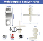 Spray Boom Repair Kit  Sprayer Parts Including 8001-vs Tips Screens Clamps  3 8 