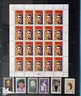 Us Postage Stamps Face Value  45  Unused Lot  28 Sheets Blocks Writers Books